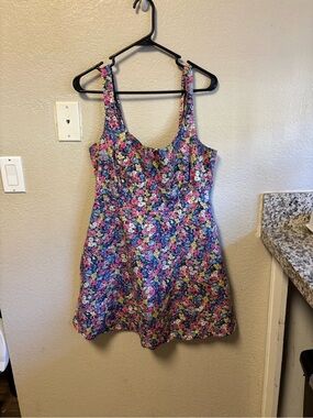 Old Navy Multicolor Floral Smocked Top